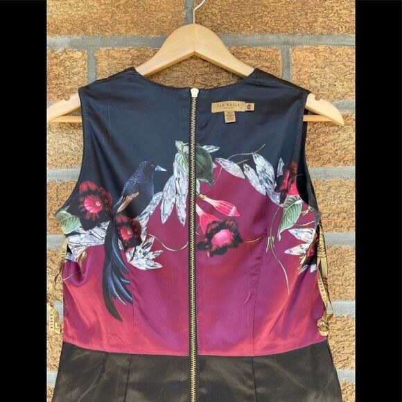 Ted Baker Black Tailored Stretch Shift Dress 2 - Picture 11 of 12